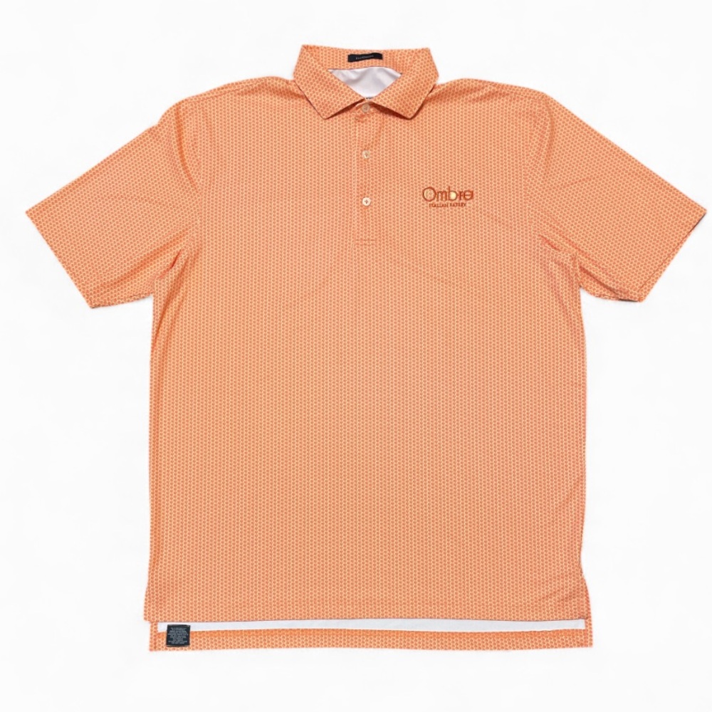 Men's Turtleson Performance Golf Polo Honeycomb Print Size Large
